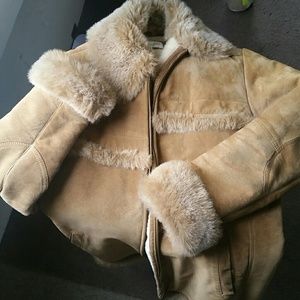 Vintage Jones New York Sport Leather Coat